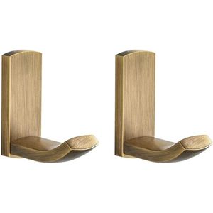 Wandhaken antiek messing douchehaken handdoekhaken kledinghaken garderobehaken deurhaken keuken badkamer accessoires wandmontage geborsteld brons - 2 haken Towel Hooks