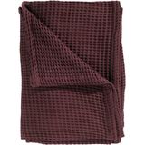 Heckettlane Wafel Plaid - 180x260 cm - Marron Red