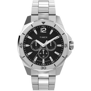 Timex Timex Essex Multifunction Kwarts Analoog Horloge Zilveren Toon Case: 100% Low Lead Brass | Armband: 100% Stainless Steel 46 mm TW2W79900AJ