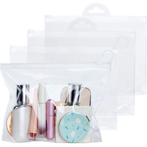 Transparante toilettas 4 stuks waterdicht opbergtas voor cosmetica - transparante cosmeticatas - reistas voor dames en heren