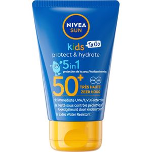 NIVEA SUN Kids Protect & Hydrate To Go Pocket Size Zonnebrand Melk - SPF 50+ - Zeer waterbestendig - 50 ml