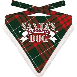 Plenty Gifts Kerst Bandana - Honden Bandana - Rood/Groen - 22 x 25 cm