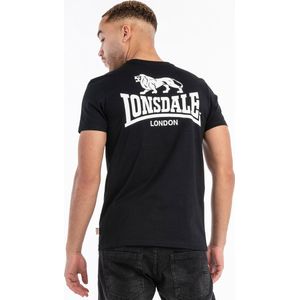 Lonsdale T-Shirt Whiteness T-Shirt normale Passform Black/White-L
