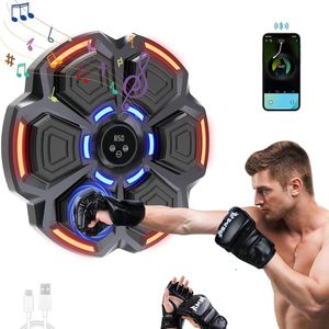 Music Boxing Machine Volwassenen - Intelligente Elektronische Boksmachine - 9 Boksmodi - Wandmontage Led-muziekboksmachine - Bluetooth - Thuisoefeningen - Handschoenen Music boxing machine