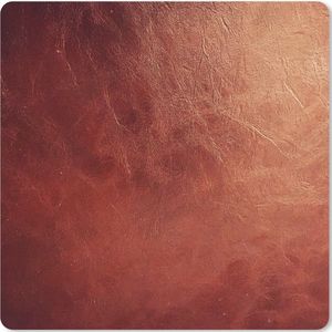 Muismat XXL - Bureau onderlegger - Bureau mat - Leer - Lederlook - Bruin - Licht - 50x50 cm - XXL muismat