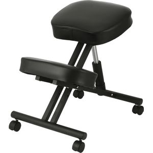 QProductz Kniestoel - Kniestoel Ergonomisch - Knie Stoel Verstelbaar - Zeer Comfortabele Kussens - Zwart