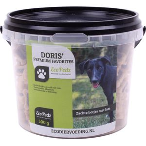 EcoPedz Doris' Favorites Zachte botjes met lam 500 gram - zachte beloningssnoepjes voor honden van alle leeftijden