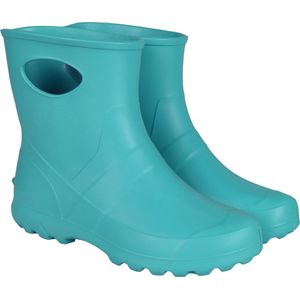 Garden Lemigo - Turquoise schuimrubberen laarzen voor dames + handschoenen