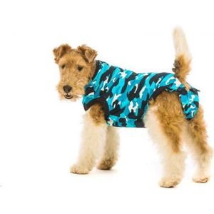 Suitical Recovery Suit Hond: Maat XS - Blauw camouflage