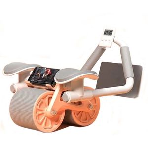 Ab Roller - Buikspier Trainer - Core Training - Thuis Trainingsapparatuur -Plank Trainer - Workout - Ab Trainer - Body - Fitness - Inclusief Trainingsschema en Kniemat
