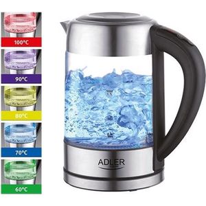 Top Choice - Waterkoker met temperatuur controle - 60-100 graden - 1.7 liter - verschillende kleuren led