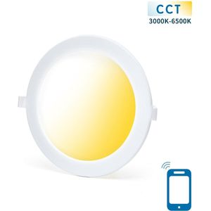 Downlight - inbouwspot Ø 22cm WiFi CCT 3000K-6500K | warmwit - daglichtwit - LED 18W=140W halogeen