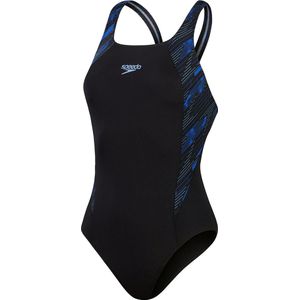Speedo HyperBoom Splice Muscleback Zwart/Blauw Sportbadpak - Maat 40
