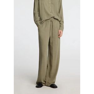 Selected Femme Viva-Gulia HW Long Sun Pant Vetiver