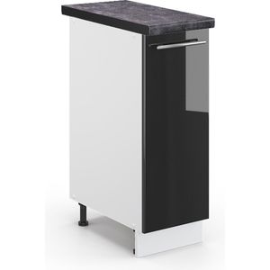 Vicco Fame-Line Keuken Apotheekkast – 30 cm , WB Antraciet Antraciet Hoogglans , WB Antraciet