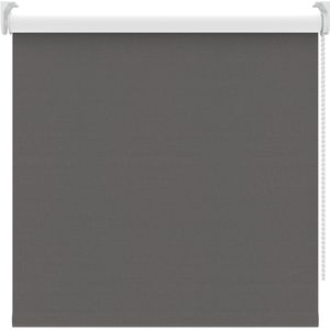 Rolgordijn - Linnenlook antraciet - Verduisterend - 180x190 cm