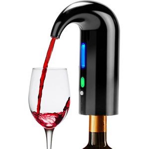 Automatische Wijnbeluchter en Wijndispenser -Perfect voor Wijnliefhebbers- wijnbeluchter gieter, draagbare one-touch wijnkaraf en wijndispenser pomp voor rode en witte wijn, multi-smart automatische wijnoxideator dispenser, USB oplaadbare tuit giet