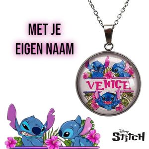 Lilo en Stitch Ketting met Eigen Naam - Disney - Stitch met Naam - Ketting - Jongens en Meisjes