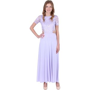 Elegante paarse maxi jurk van John Zack .