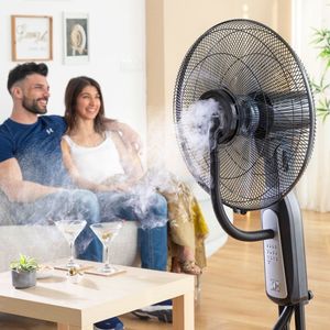 Innovagoods - Ventilator - Ventilator Staand - Ventilator Met Afstandsbediening - Met Luchtbevochtiger