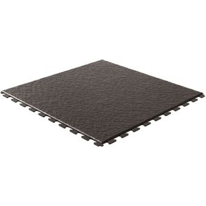 Rubbermagazijn | PVC kliktegels leisteen zwart 458x458x5mm | winkel | showroom | garage | prijs per stuk