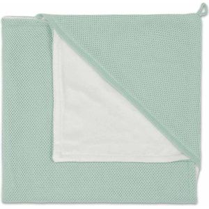 Baby's Only Gebreide wikkeldeken - Omslagdoek baby Classic - Fluweel voering - Mint - 75x75 cm - Geschikt voor drie- en vijfpuntsgordel