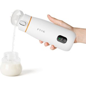 Fysk Flessenwarmer - Draagbare Flesverwarmer voor onderweg én thuis - Draadloos te gebruiken om je melk op temperatuur te houden of krijgen - Draadloos