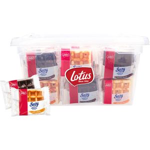 Lotus Suzy vanillewafel MEGA MIX - vanille & chocolade - Lotus koekjesmix - koffiekoekjes - 80 stuks - 2600g
