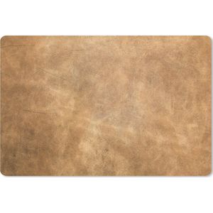 Muismat XXL - Bureau onderlegger - Bureau mat - Leer - Structuur - Lederlook - Bruin - 90x60 cm - XXL muismat