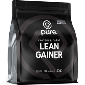 PURE Lean Gainer - aardbei - 1500gr - eiwitten - weight gainer / mass gainer