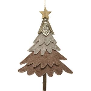 Decoris Kersthanger kerstboom vilt 24cm