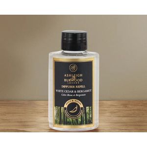 Ashleigh & Burwood Signature Reed Diffuser Refill Geurstokjes navulling 120ml White Cedar & Bergamot