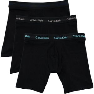 Calvin Klein Boxer Brief 3 Pack Heren Ondergoed - Multi/Black - Maat S