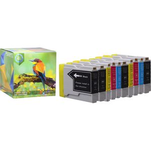 Ink Hero - 10 Pack - Inktcartridge / Alternatief voor de Brother LC970, DCP-135C, DCP-150C, DCP-153C, DCP-157C, DCP-750CN, MFC-235C, MFC-260C