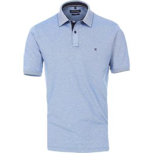 Casa Moda Polo Shirt Comfort Fit Effen Stretch Blauw - S