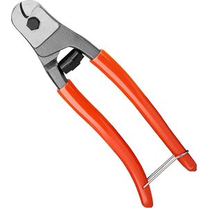 Kabelschaar, 200 mm, chroom-vanadium-staal, professionele snit voor draadkabel, roestvrij staal, aluminium en koperen kabel