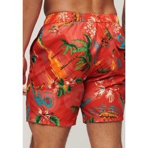 Superdry - Gerecyclede Hawaïaanse zwemshort - 43 cm - Heren - Zwembroeken