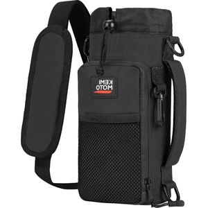 Waterfleshouder neopreen draagbare drinkflessenhouder met verstelbare schouderriem voor kamperen fietsen reizen bottle bag