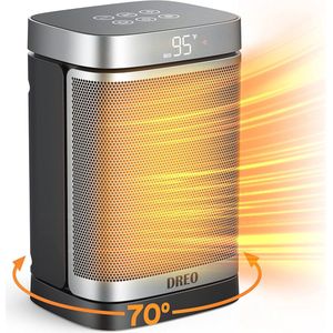 Slimme Draagbare Verwarming 1500W voor Binnen, Wifi Compatibel met Alexa en Google Assistant, Oscillerende 70° met Thermostaat en Afstandsbediening