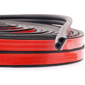 Universele B-vormige Afdichtingsstrip voor Auto's en Deuren - Geluidsisolatie en Weerbestendige Rubberstrip - 10m