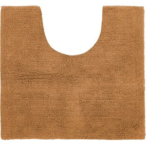 Toiletmat antislip hoge kwaliteit - met uitsparing - 50x45 cm - wc mat - Katoen - Indian tan