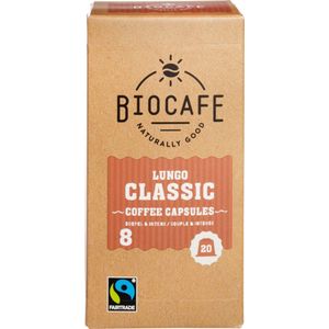 6x Biocafe Koffiecups Lungo 100 gr