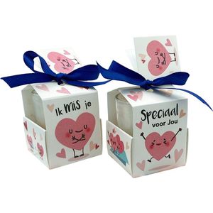 Wenskaarsje met bedeltje - Speciaal Voor Jou - Geurkaarsje in geschenkdoosje - met labeltje - vanille - sojawax