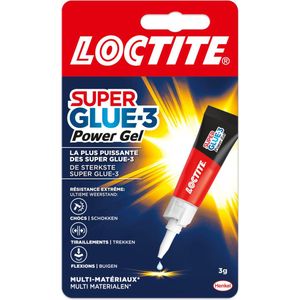 Loctite Power Gel 3 g | Multifunctionele en Druppelvrije Lijm | Sterke Hechting voor Diverse Materialen | Geen Druppels of Vlekken | Ideaal voor Allerlei Toepassingen
