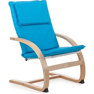 Aemely KIDZ stoeltje Scandi - Blauw - Kinderstoeltje voor peuter - Peuterstoel - Kinderstoel - Kinderstoeltje - Stoel kind - Peuterstoeltje hout - Peuter fauteuil