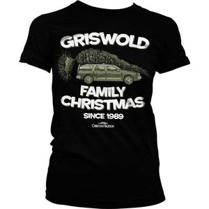 National Lampoon's Christmas Vacation Dames Tshirt -XL- Griswold Family Christmas Zwart