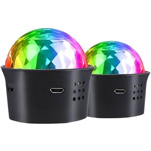VELTRR® Discolamp Kinderen - Discobal - Feestverlichting met Afstandsbediening - Zwart