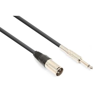 Vonyx audiokabel 6,3mm jack (mono) - XLR (m) - 1.5 meter