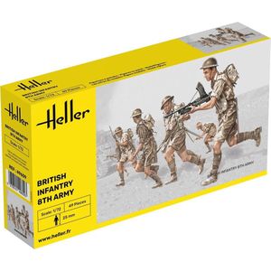 1:72 Heller 49609 British Infantry 8th Army - Figuren Plastic Modelbouwpakket