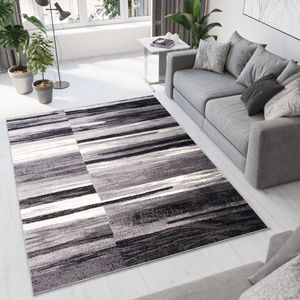 Tapiso Dream Vloerkleed Grijs Laagpolig Modern Woonkamer Tapijt Maat- 130x190